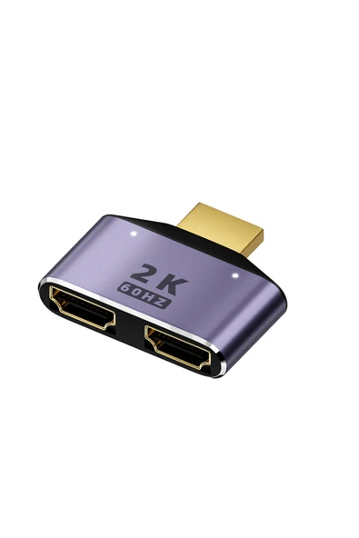 silabor HDTV 1'i 2 Arada Adaptör 2k Yüksek Çözünürlük Tak ve Çalıştır Bağlantı Noktası Göstergesi ile ürün görseli