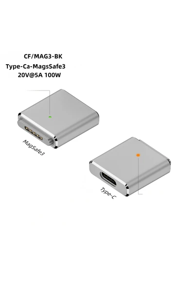 silabor Apple Dizüstü Bilgisayar için Uygun Type-c to Magsafe 3. Nesil PD Hızlı Şarj 140w Dönüştürücü ürün görseli