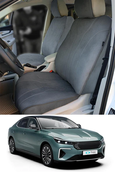 Bod Togg T10F Oto Koltuk Koruyucu Kılıf 2025-Sonrası Luvi Serisi Füme - Resim 2