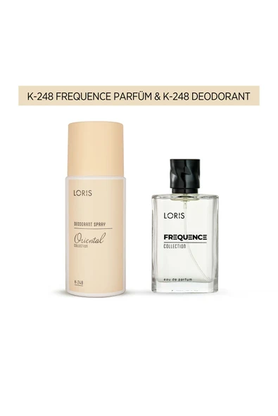 Loris K-248 Frequence Kadın Parfüm 50 Ml & K-248 Kadın Deodorant 150 Ml - 3