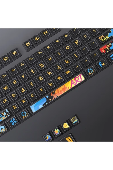 silabor 130 Keys Pudding Keycaps Klavye Tuş İki Renki Kalıplama Keycaps 15 - Resim 2