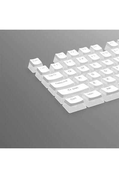 silabor 130 Keys Pudding Keycaps Klavye Tuş İki Renki Kalıplama Keycaps 15 - Resim 3