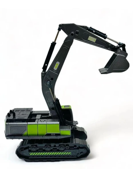 Oyuncak İş Makinaları Metal Uçlu Kepçe Dozer Sürtmeli Ekskavatör - Resim 6