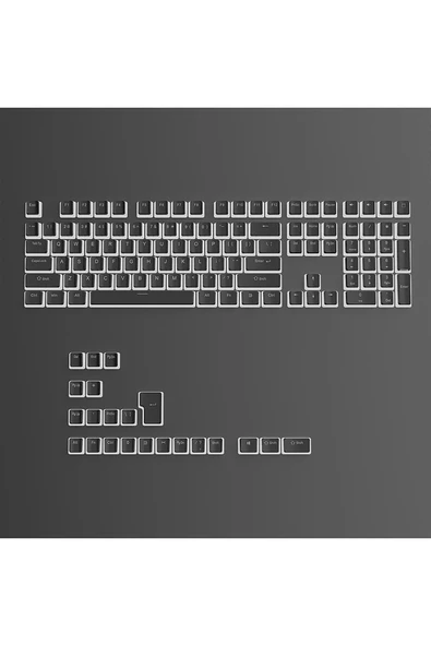 silabor 130 Keys Pudding Keycaps Klavye Tuş İki Renki Kalıplama Keycaps 15 ürün görseli