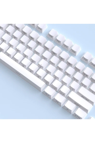 silabor 131 Tuş Keycaps ABS Tuş Takımı Yan Tuş Harf Mekanik Klavye Keycaps - Resim 2