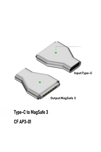 silabor Apple Dizüstü Bilgisayar için Uygun Type-c to Magsafe 3. Nesil PD Hızlı Şarj 140w Dönüştürücü ürün görseli