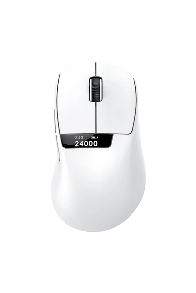 FreeWolf A7 Üç Mod Kablosuz Fare Hafif PAW3311 Oyun BT Ekran Fare RGB Şarj Standı Fare ile - Resim 6