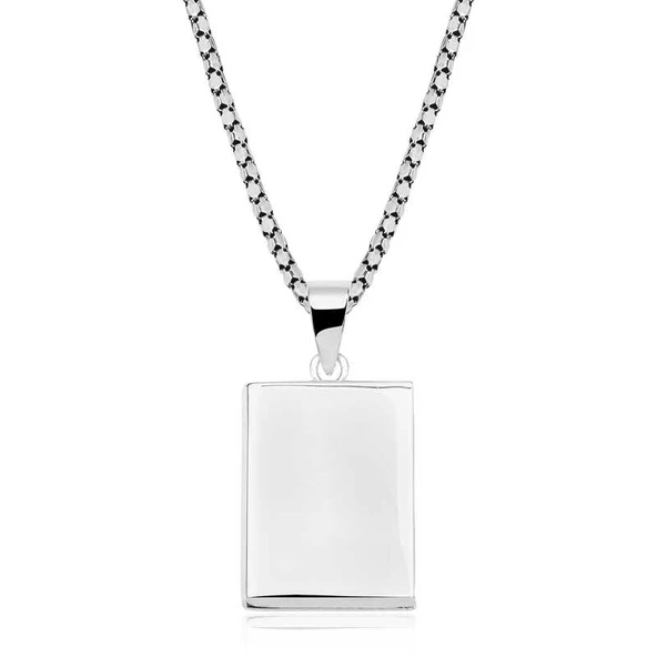 Gümüş İçi Açılabilen Cevşen Kolye ürün görseli 1