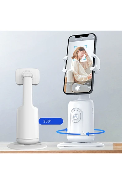 silabor Selfie Gimbal Telefon Tutucu Akıllı AI Yüz Tanıma 360° Cep Telefonu Sabitleyici Canlı Fotoğraf ürün görseli