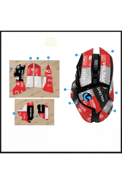 silabor G502 Fare Kaymaz Bant Çıkartma Tape Koruyucu Kavrama Bandı Yükseltme Kiti ürün görseli