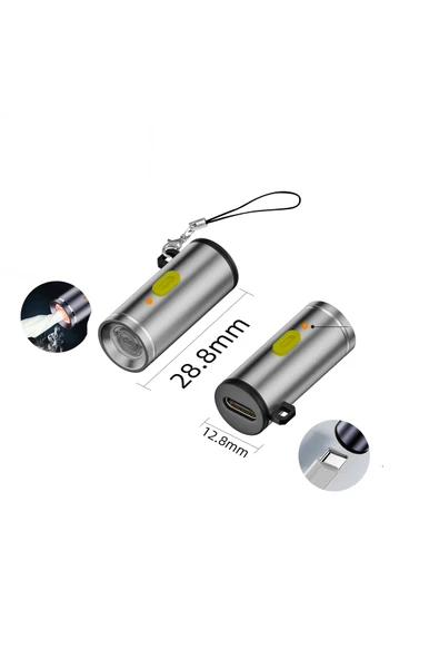 silabor Type-c Mini Çakmak Rüzgar Geçirmez Isıtma Teli Elektronik Taşınabilir Kompakt Çakmak Asortili ürün görseli