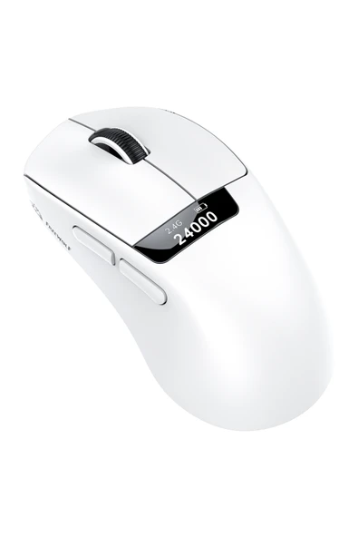 FreeWolf A7 Üç Mod Kablosuz Fare Hafif PAW3311 Oyun BT Ekran Fare RGB Şarj Standı Fare ile - Resim 2