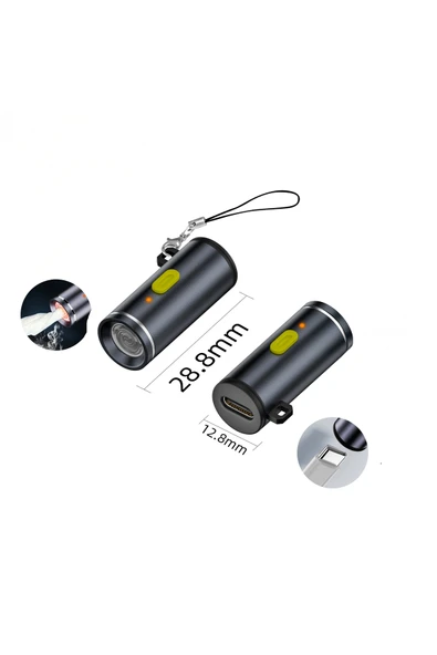 silabor Type-c Mini Çakmak Rüzgar Geçirmez Isıtma Teli Elektronik Taşınabilir Kompakt Çakmak Asortili - Resim 4