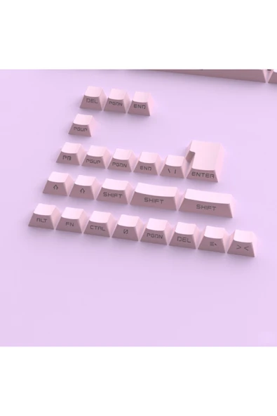 silabor 131 Tuş Keycaps ABS Tuş Takımı Yan Tuş Harf Mekanik Klavye Keycaps ürün görseli