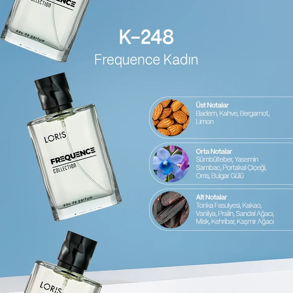 Loris K-248 Frequence Kadın Parfüm 50 Ml & K-248 Kadın Deodorant 150 Ml - 2