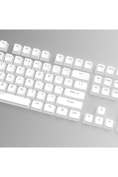 silabor 130 Keys Pudding Keycaps Klavye Tuş İki Renki Kalıplama Keycaps 15 - Resim 5