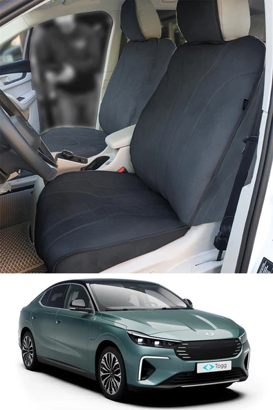 Bod Togg T10F Oto Koltuk Koruyucu Kılıf 2025-Sonrası Luvi Serisi Siyah - Resim 2