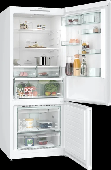 Siemens KG76NVWE0N iQ300 Alttan Donduruculu Buzdolabı 186 x 75 cm Beyaz - Resim 2