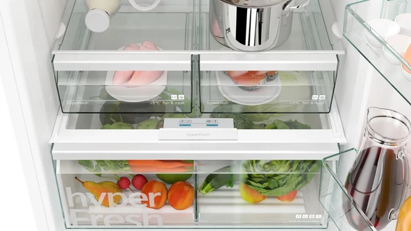 Siemens KG76NVWE0N iQ300 Alttan Donduruculu Buzdolabı 186 x 75 cm Beyaz - Resim 5