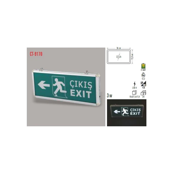 Cata CT-9170 Karşı Ok Exıt Armatür Cata - 2