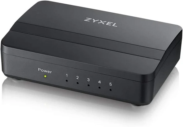 Zyxel GS105S v2 5-Port 10/100/1000Mbps Tak-Kullan Port-Önceliklendirme Destekli Gigabit Switch - 5