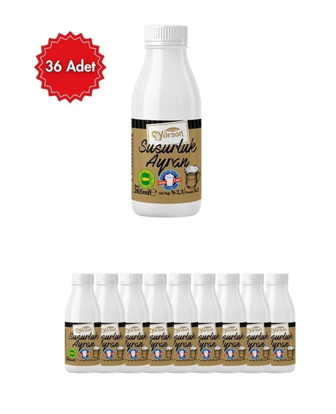 Yörsan Susurluk Ayran 2,3 Yağlı 265 ml 36 Adet Doğal Fermente Yoğurt Tadında Serinletici Ayran ürün görseli