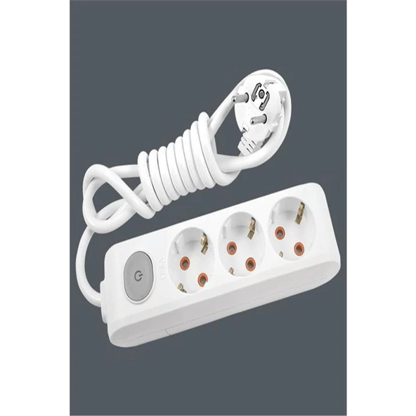 Multijet 3lü 3 mt Piriz Anahtarlı Topraklı 90117303