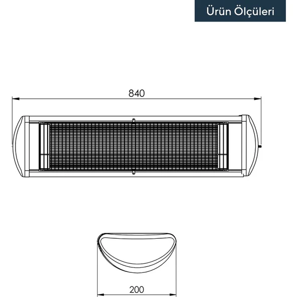 Kumtel Duvar Tipi Isıtıcı Infrared Ex-25 - 4