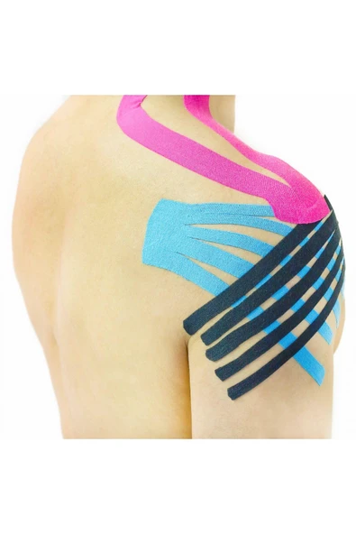 Kifidis Kinesiyoloji Bandı Kesileilir 5 cm x 5 m Siyah / Black - Resim 2