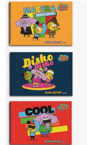 Cg Kids Kral Şakir Karakterleri Temalı Spiralli Resim Defteri Çocuk 17x24 Ebat 15 Yaprak İster 1 Adet İster 2 Adet İsterseniz 4 Adet - 5