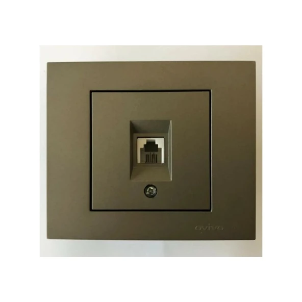 Ovivo Antrasit Telefon Pirizi Numeris Çerçevesiz Grano