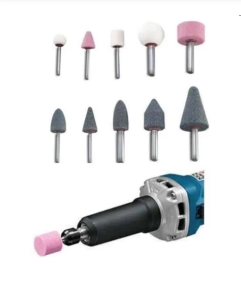 Premium 10 Parça Hobi Gravür Taşlama Ucu Mini Metal Ahşap Oyma Seti Parlatma Zımparalama Fırçalama