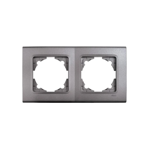 Viko Linnera Life Granit Grisi  İkili Çerçeve