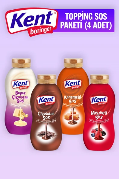 Kent Boringer Topping Sos 320 gr 4 lü Karma Paket ürün görseli 1