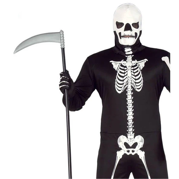 Halloween Cadılar Bayramı Plastik Orak Ölüm Tırpanı 87cm Halovin Partisi Kostümleri - 2
