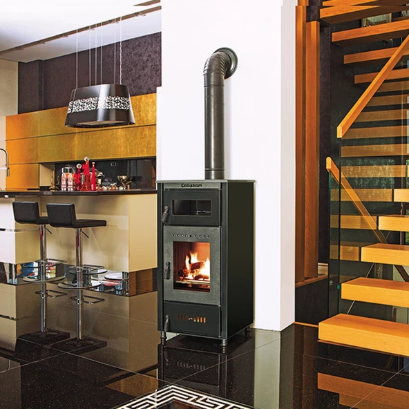 Çalışkan 302 Tuğlalı Dik Fırınlı Şömine Soba - Resim 3