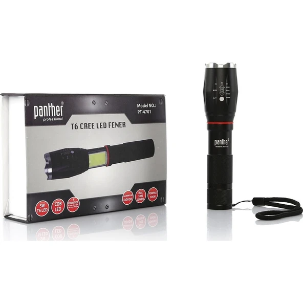 Panther PT-4701 Şarjlı Fener Şarj Cihazsız - 3