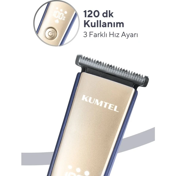 Kumtel Şarjlı Saç ve Sakal Tıraş Makinesi Hct-01 - 4