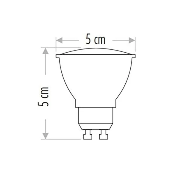 5 Adet - 7W Çanak LED Ampul - Spot Ampülü Ct 4215 (Gün Işığı) - 4