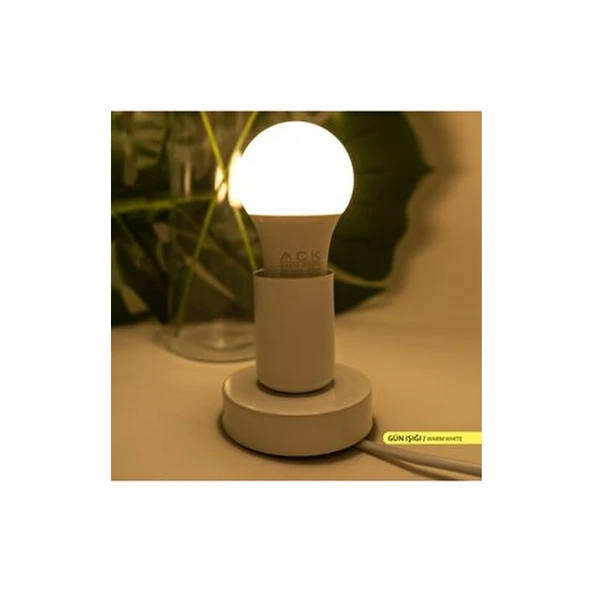 Ack 9 W Led Ampul E-27 Duy Tipi Gün Işığı 3000K - 5