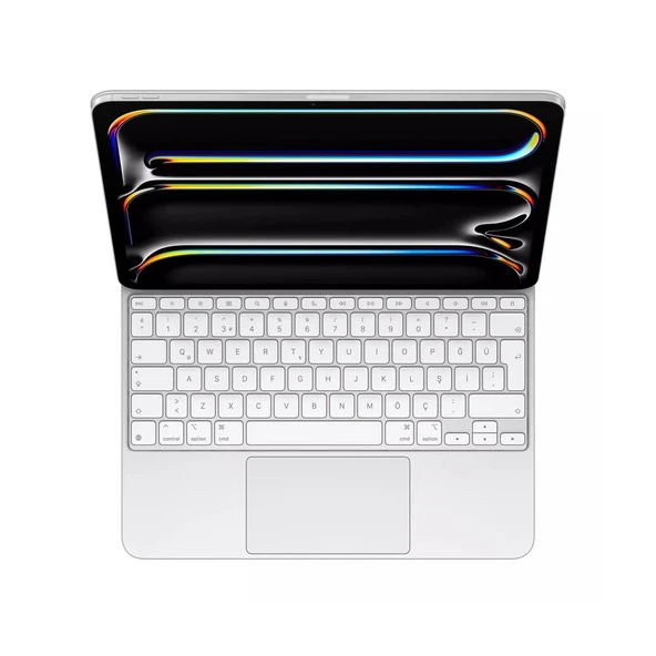 Apple iPad Pro M4 Magic Keyboard Beyaz MWR03TQ/A 11" Tablet Klavyesi