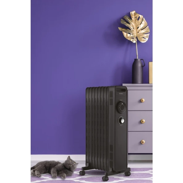 Kumtel 9 Dilim Siyah Radyatör Kum-1225S - 3