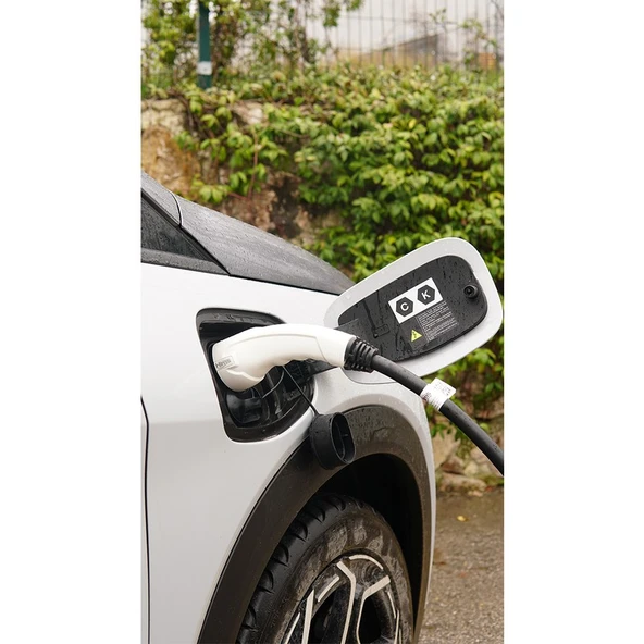 Hims EMEF-22T2-SB-10 22KW Tip 2 Beyaz Soketli 10M Elektrikli Araç Şarj Kablosu - 2