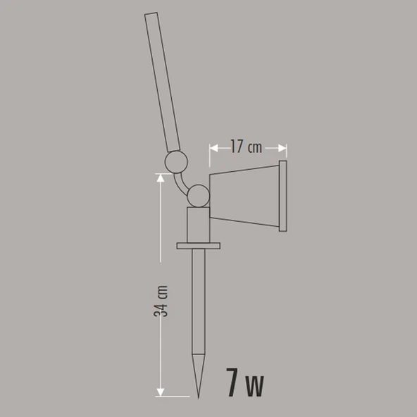 Cata CT-7310 7W Ledli Solar Kazıklı Bahçe/çim Armatürü - Yeşil - 5