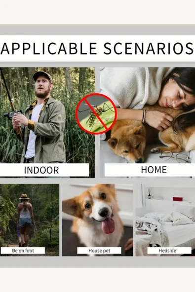 Elektronik Sivrisinek Kovucu Bileklik – Hareket Sensörlü, UV/Isı Algılamalı, Şarj Edilebilir, Unisex Koruma Bileziği - Resim 4