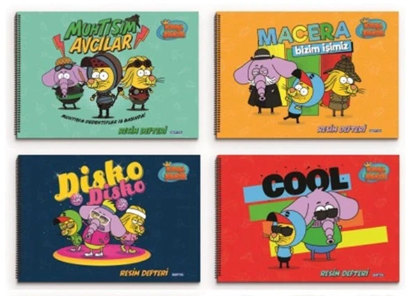 Cg Kids Kral Şakir Karakterleri Temalı Spiralli Resim Defteri Çocuk 17x24 Ebat 15 Yaprak İster 1 Adet İster 2 Adet İsterseniz 4 Adet - 6