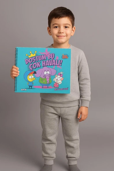 Cg Kids Kral Şakir Karakterleri Temalı Spiralli Resim Defteri Çocuk 17x24 Ebat 15 Yaprak İster 1 Adet İster 2 Adet İsterseniz 4 Adet - 2