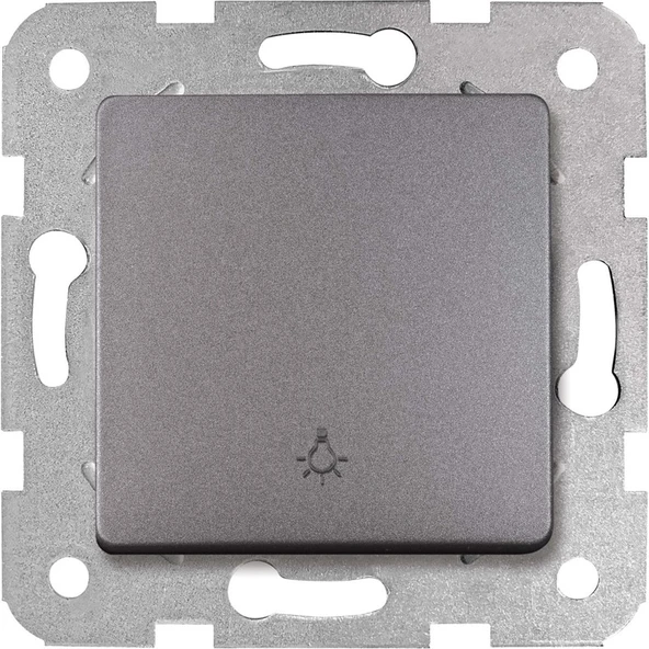 Viko Linnera Life Granit Grisi Light Yaylı Anahtar Çerçevesiz - 90442003