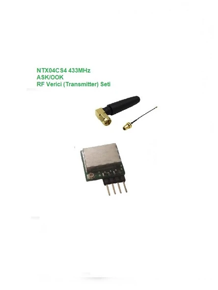 433MHz ASK/OOK RF Verici Seti (NTX04CS4-SET) ürün görseli