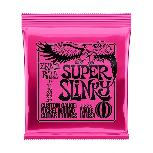 Ernie Ball P02223 Super Slinky 09-42 Elektro Gitar Teli - Resim 2